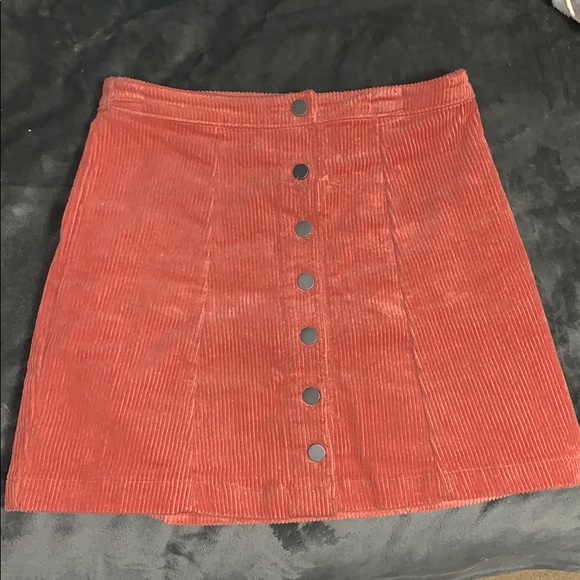 Forever 21 Dresses & Skirts - Mauve Pink Corduroy Skirt Forever 21